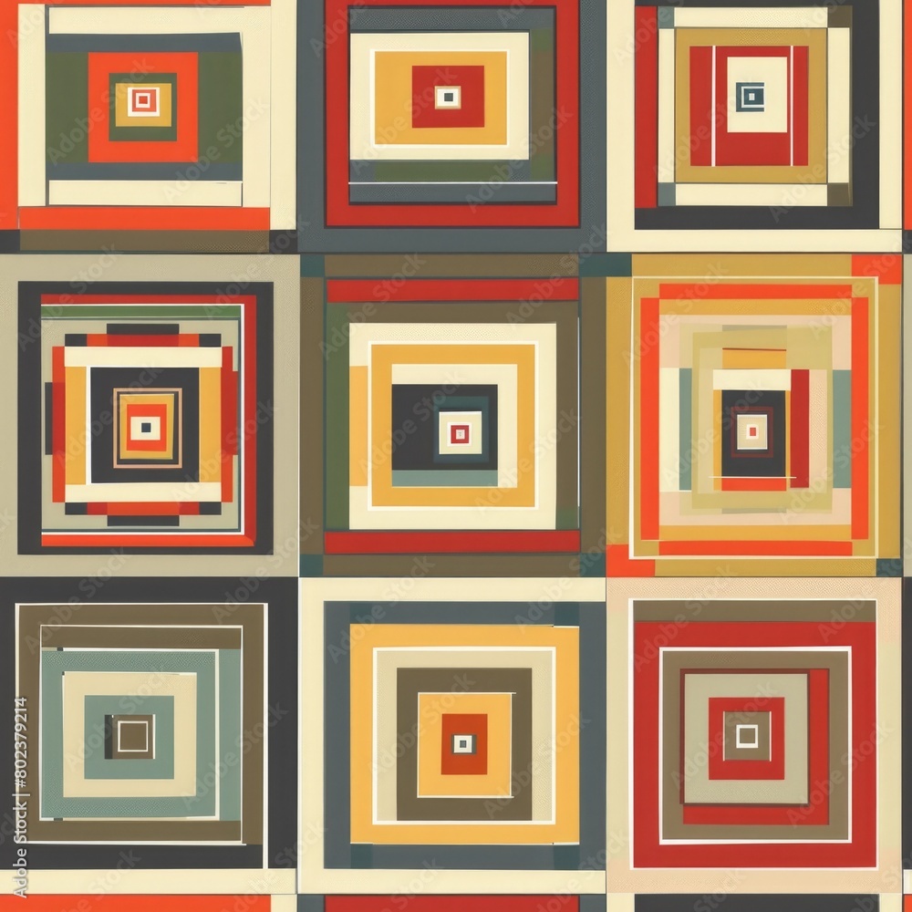 A series of squares in various colors and sizes. Ideal for graphic design projects A series of squares in various colors and sizes. Ideal for graphic design projects