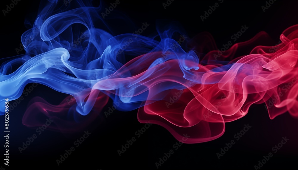 abstract red blue smoke background