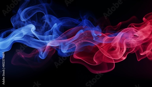 abstract red blue smoke background