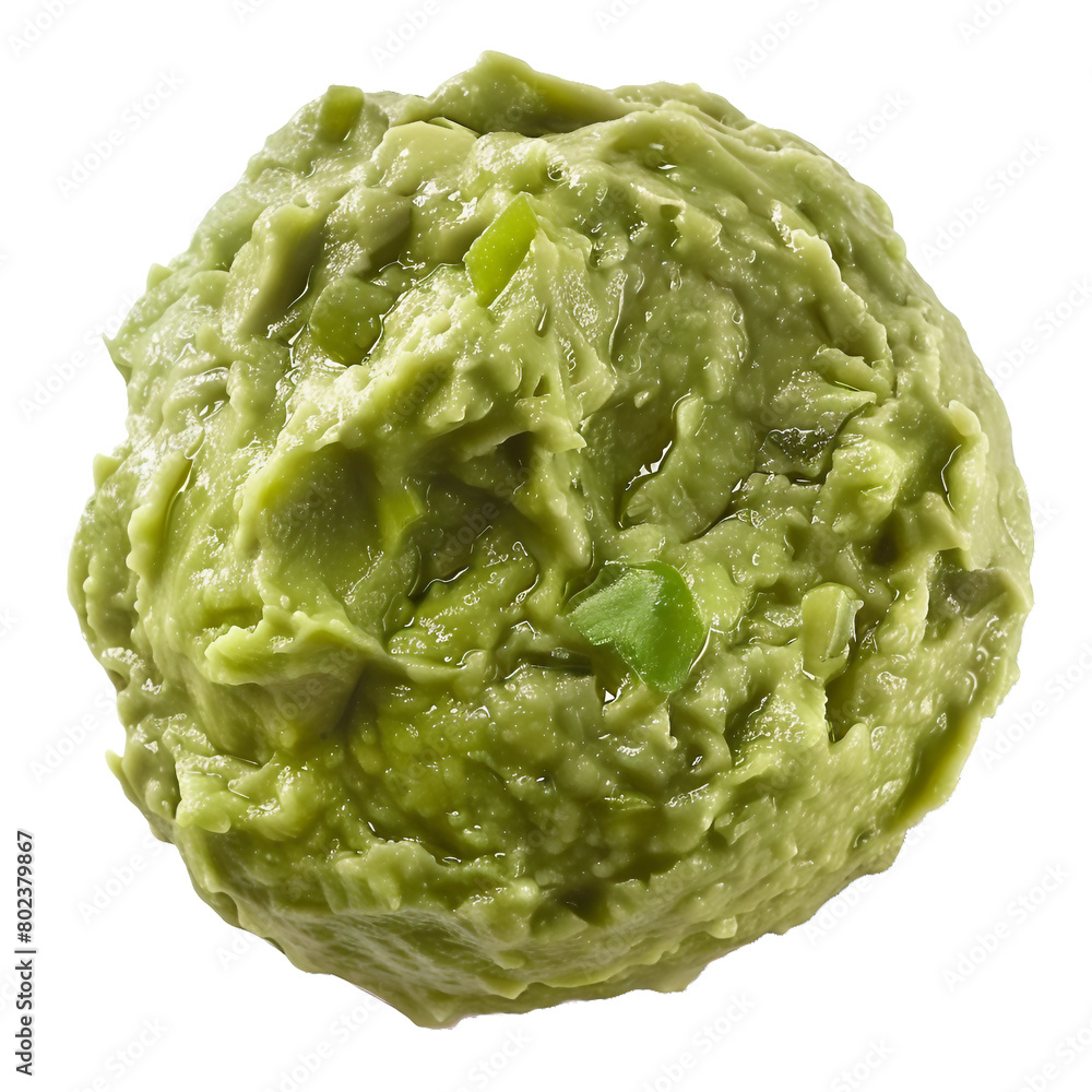 Guacamole, transparent background, isolated image, generative AI Guacamole, transparent background, isolated image, generative AI