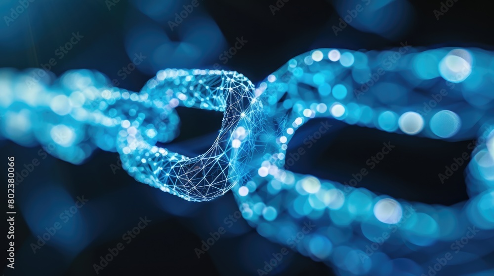 Close up of a chain with lights in the background. Suitable for industrial or festive concepts Close up of a chain with lights in the background. Suitable for industrial or festive concepts