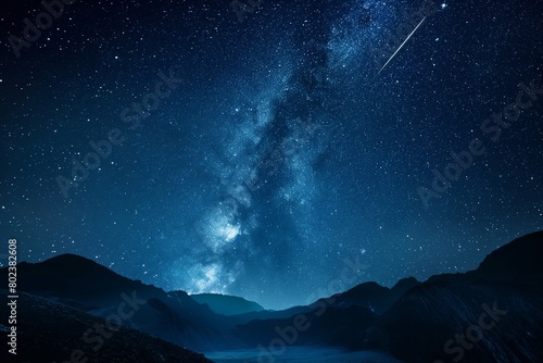  starry night sky, where twinkling stars