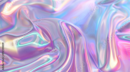 ホログラムの背景素材。メタリックな背景デザイン