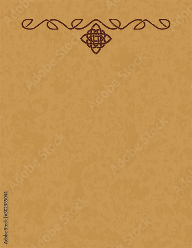 Vertical Letter 8.5 x 11 Parchment - Celtic Infinity Knot