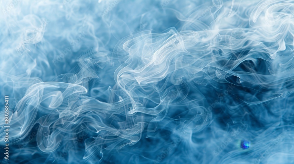 The image is of a blue smoke with a white background The image is of a blue smoke with a white background
