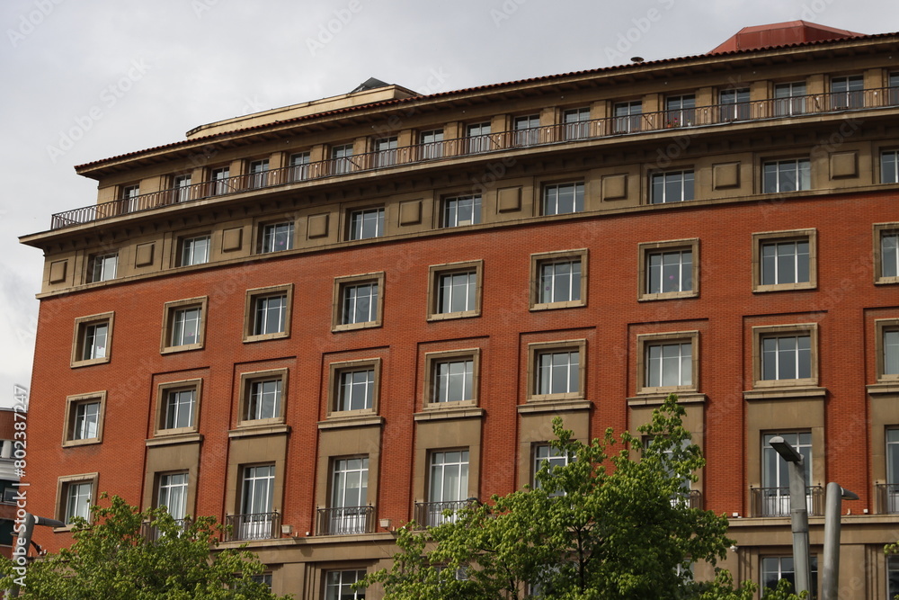 Building in the downtown of Bilbao