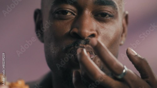 Portrait of Black social media influencer