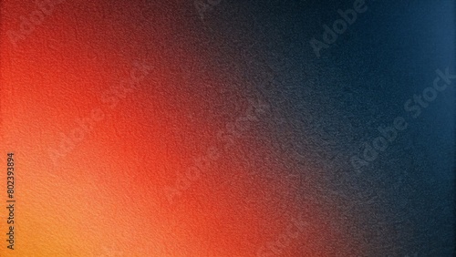 Dark blue  red and orange gradient background with a grainy texture.