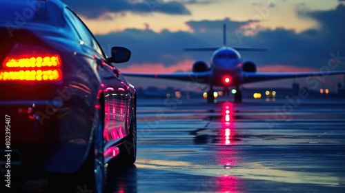 Airport Luxury: Renting High-End Cars for Travelers © Andrii 