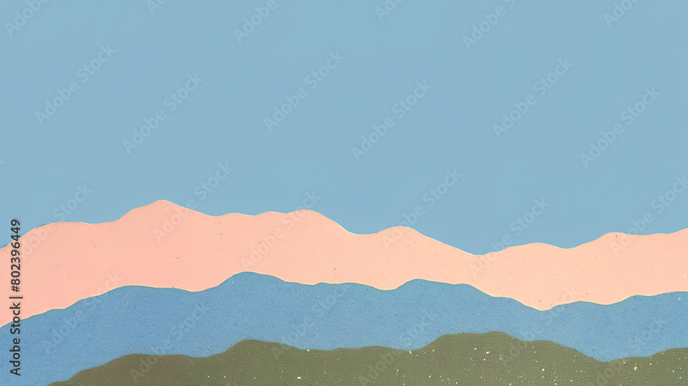Colorful Abstract Hills Abstract background banner