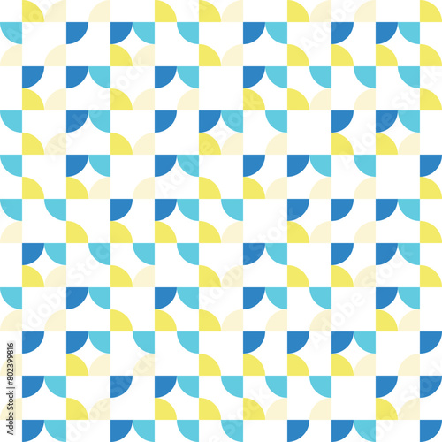 Bauhaus geometric vector pattern design 