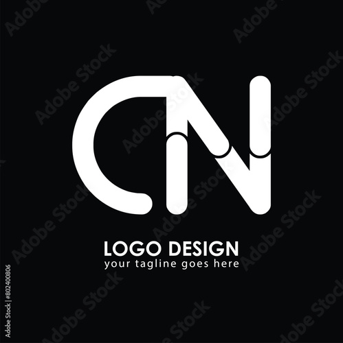 CN CN Logo Design, Creative Minimal Letter CN CN Monogram