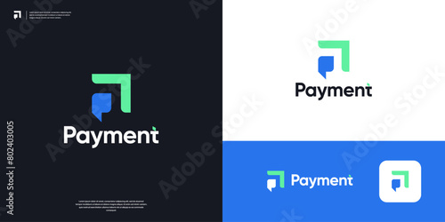 Letter P payment logo design inspiration.