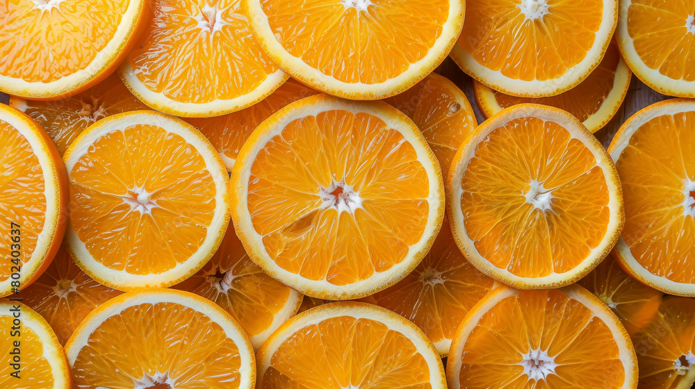 Halved Oranges on White Background Halved Oranges on White Background