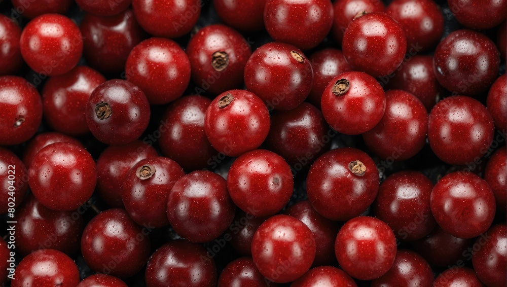 Red wild berries, cranberries background. Ai generated art. Red wild berries, cranberries background. Ai generated art.