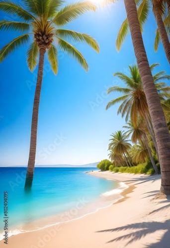 Beautyful tropical beach and sea background