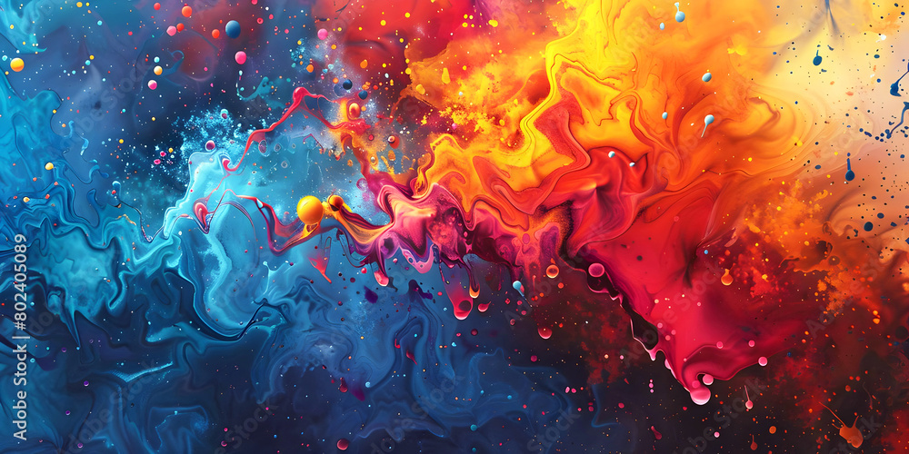 abstract colorful background, ai generated. abstract colorful background, ai generated.