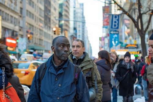 Manhattan street scene, New York City, USA