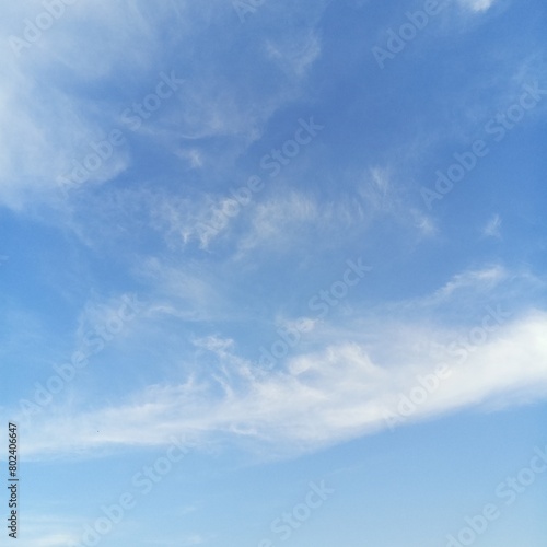 A beautiful blue sky with clouds