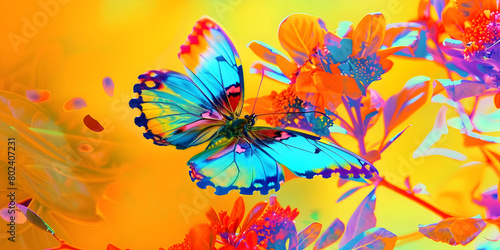 butterfly on background  ai generated.