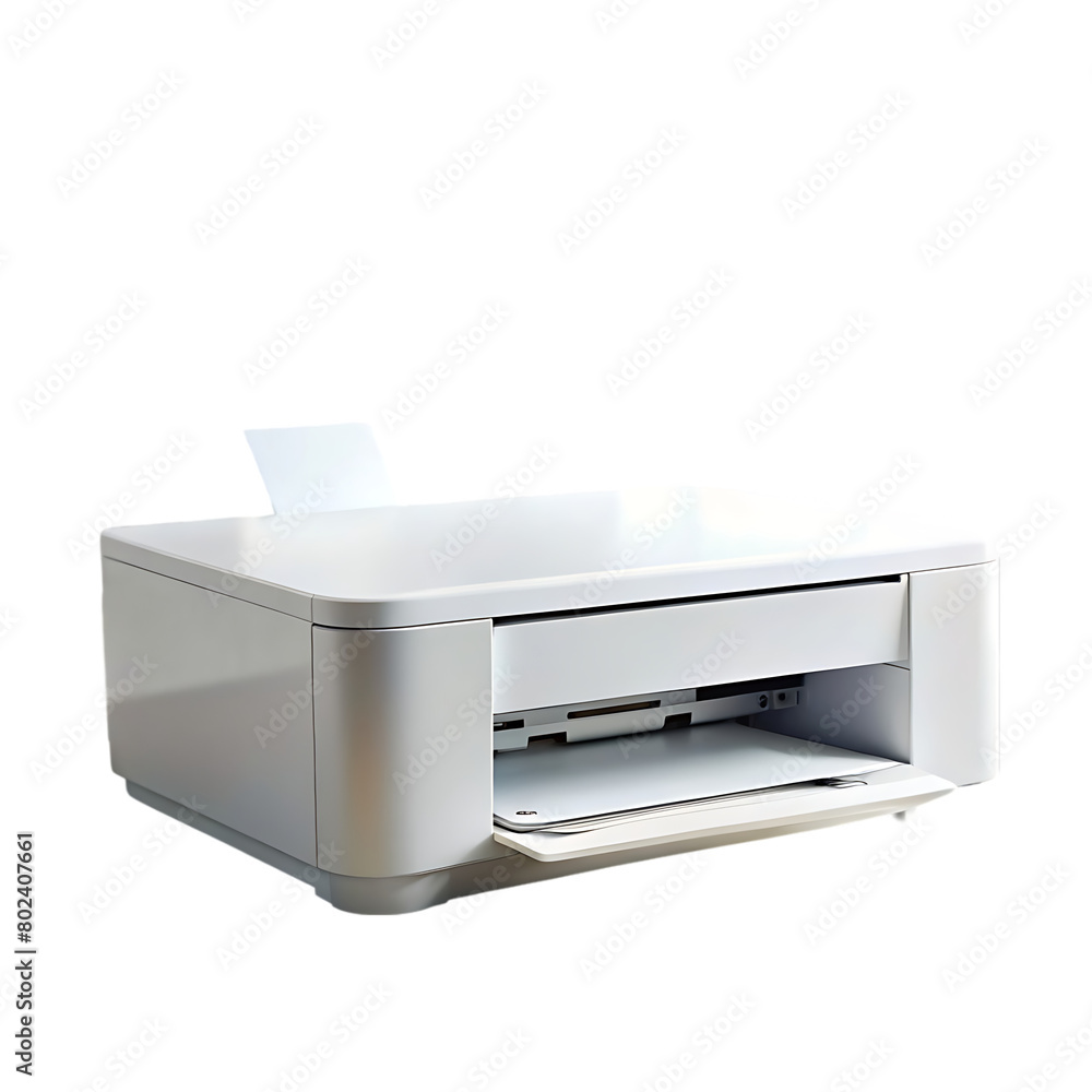 3d render illustration printer with documents 3d render illustration printer with documents