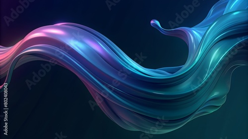 abstract background of liquid paint plastic 3d, smooth colors, gradient