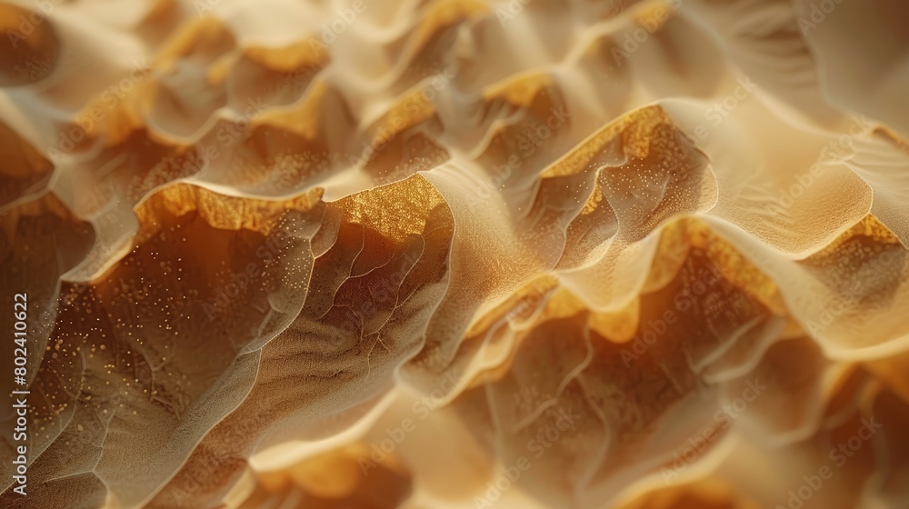Detailed view of flowing sand in a desert setting, shot in high-res to emphasize the dynamic movement and intricate patterns formed by the wind Detailed view of flowing sand in a desert setting, shot in high-res to emphasize the dynamic movement and intricate patterns formed by the wind