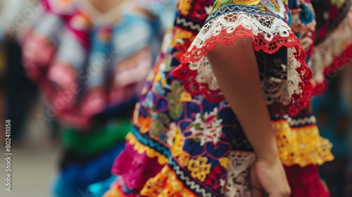 Wallpaper Mural Close Up of a Person Wearing a Colorful Dress Torontodigital.ca