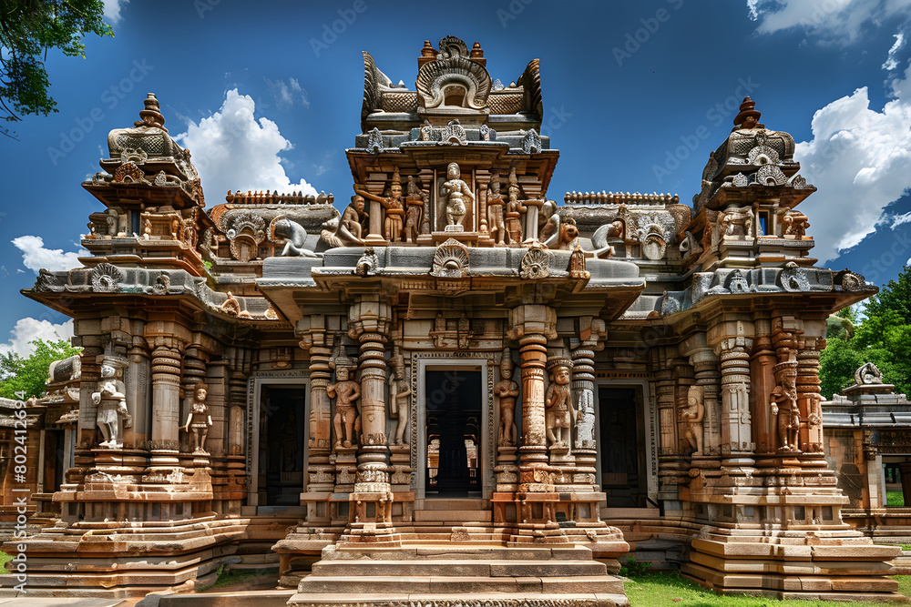 Breathtaking View of a 600-year-old SV Temple with Exquisite Architectural Marvels