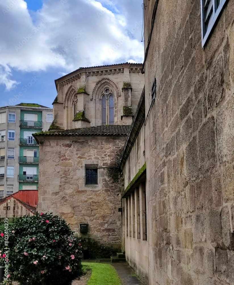 Ábside de la iglesia de San Francisco en Pontevedra, Galicia
