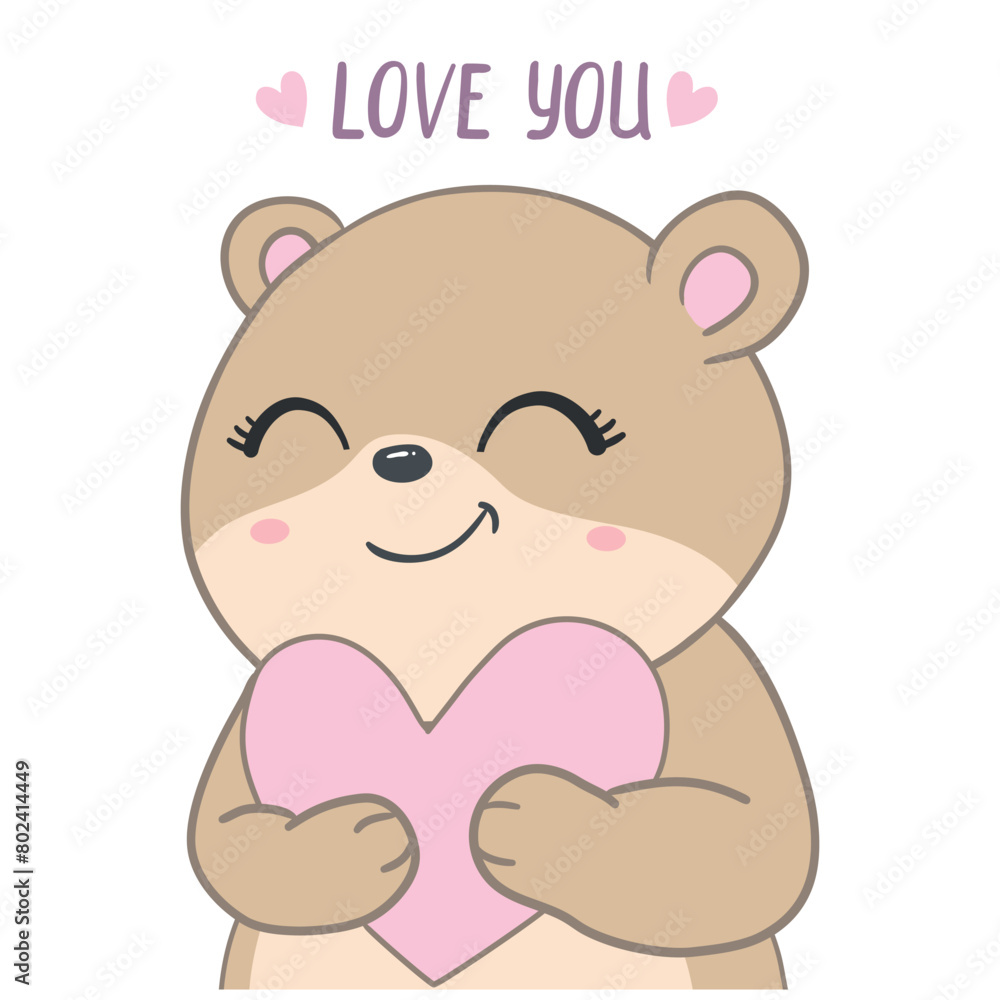 Little teddy bear character isolated on white background Little teddy bear character isolated on white background