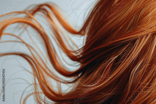A woman's hair is shown in a close up, with the focus on the texture