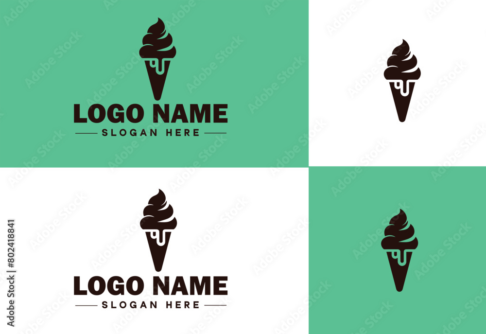 ice cream icon food restaurant cafe logo modern flat business vector logo ice cream icon food restaurant cafe logo modern flat business vector logo