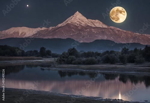 A very beautiful moon lake and river © Ahsan