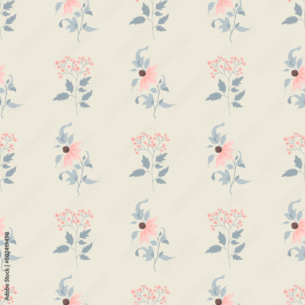 Seamless floral pattern. Background in small flowers for textiles, fabrics, cotton fabric, covers, wallpaper, print, gift wrapping, postcard, scrapbooking. Seamless floral pattern. Background in small flowers for textiles, fabrics, cotton fabric, covers, wallpaper, print, gift wrapping, postcard, scrapbooking.