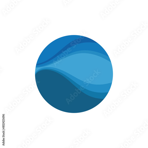 wave background vector of nature template design illustration