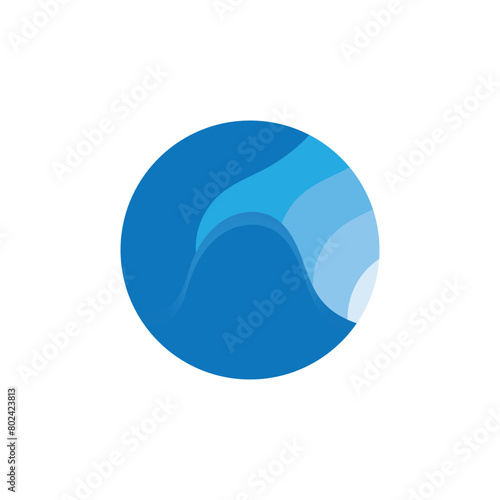 wave background vector of nature template design illustration