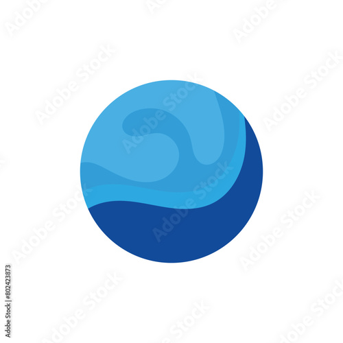 wave background vector of nature template design illustration