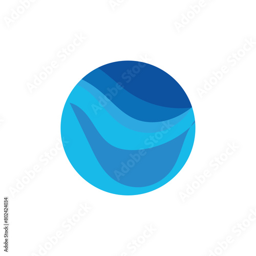 wave background vector of nature template design illustration