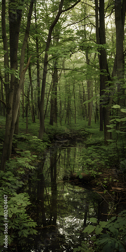 Floresta Verdejante com Riacho Sereno