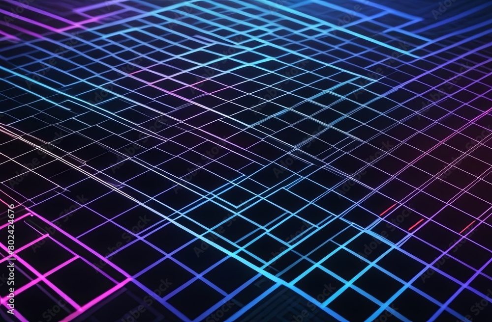 Colorful Background With Squares and Lines. Generative AI Colorful Background With Squares and Lines. Generative AI
