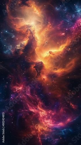 Colorful Space Filled With Stars