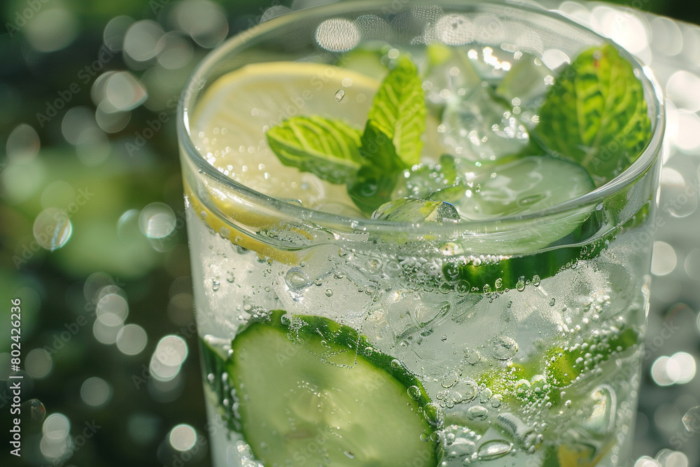 Fresh Mint and Lemon Infused Water Fresh Mint and Lemon Infused Water