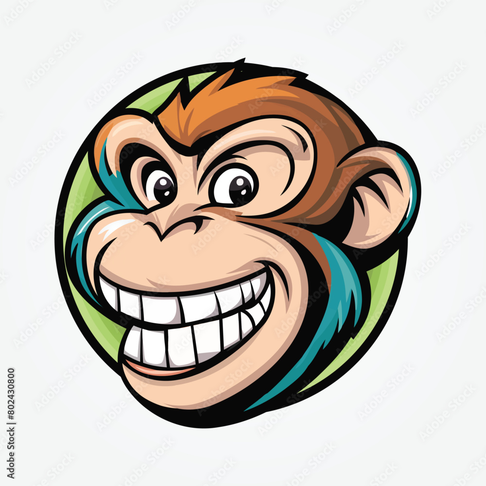 Monkey head face clip art vector illustration, Monkey ape logo design, Monkey Mascot Logo Design, Chimpanzee Vector Logo Monkey head face clip art vector illustration, Monkey ape logo design, Monkey Mascot Logo Design, Chimpanzee Vector Logo