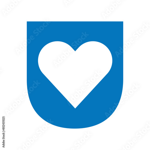 Free Download Love logo Logo combine with letter U vector template - GFXLoad