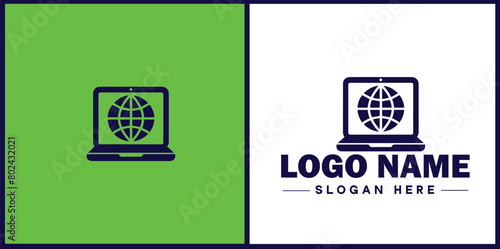 Laptop icon Laptop Repair website design logo