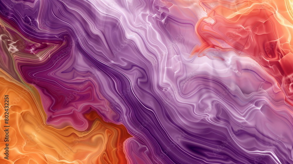Colorful marbled pattern with fluid lines.
