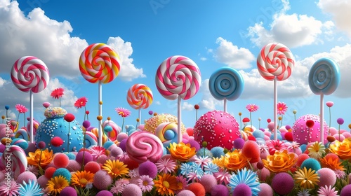 Abstract Candies Background