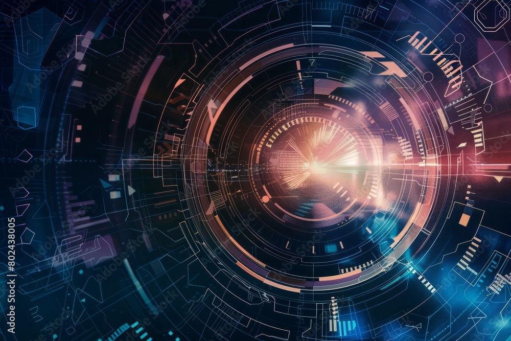 Obraz premium Abstract technology background