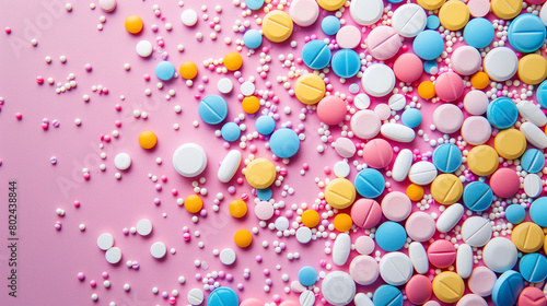 pills background, Generative AI